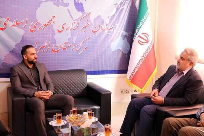 دیدار سرپرست روابط عمومی شرکت آب منطقه‌ای البرز با رئیس خبرگزاری ایرنا در البرز